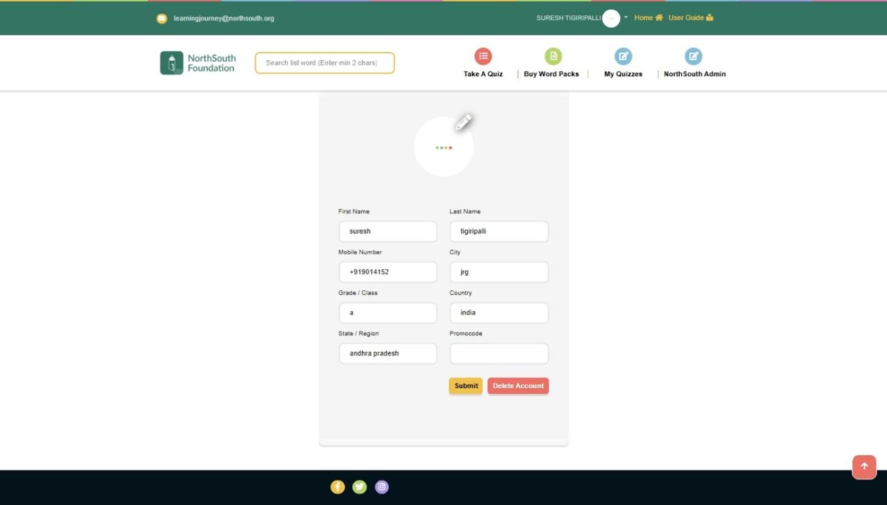 Home screen overview