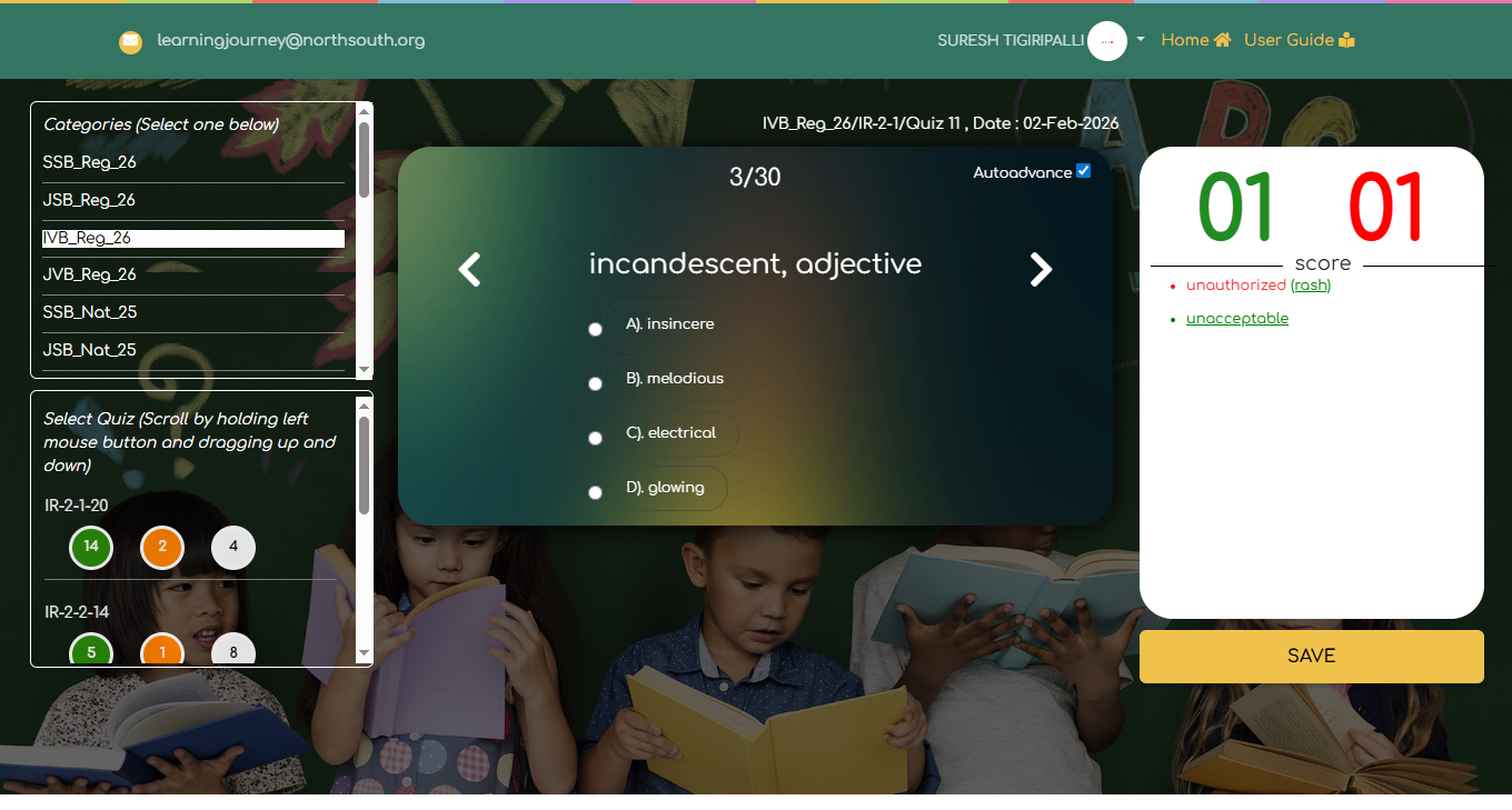 Home screen overview